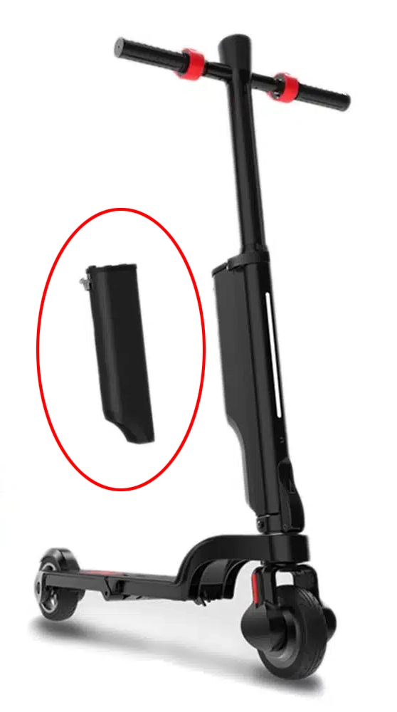 新版36V摺疊電動滑板車備用電池