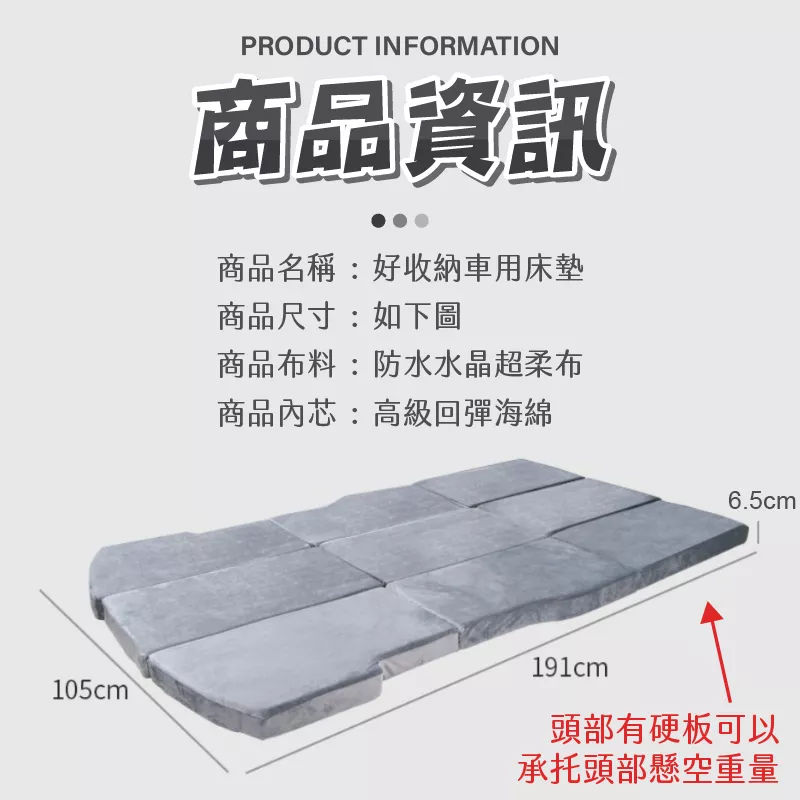 [樂芙康] 露營社團精選乳膠床墊，三折好收納